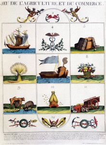 O jogo da agricultura e do comércio. de French School