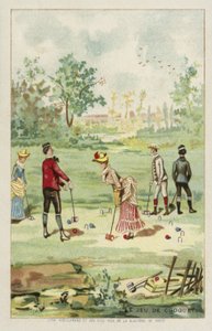 O jogo de croquet de French School