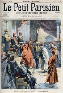 A inauguração do novo Bey of Tunis Hedi Bey (Muhammad El Hadi Bey de French School