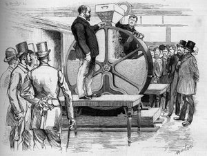 A introdução dos títulos do Panamá na presença dos diretores, em 1888. de French School