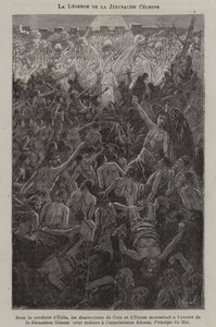 A lenda da Jerusalém Celestial (gravura) de French School