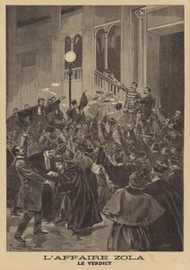 O julgamento por difamação de Emile Zola de French School