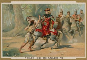 A loucura do rei Carlos VI da França, 1392 de French School