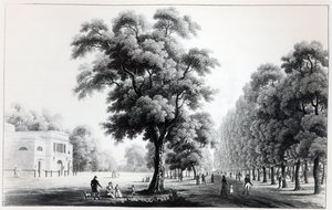A principal avenida do Prater, Viena, 1821 de French School