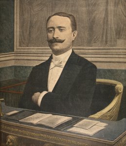 O novo Presidente da Chambre des Deputes: Paul Deschanel, ilustração do Le Petit Journal: Suplemento illustre, 26 de junho de 1898 de French School