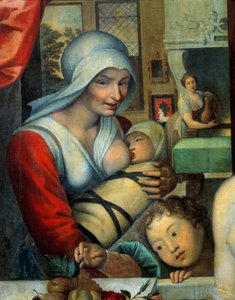 A enfermeira com a criança Detalhe da "Gabrielle d
