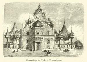 O observatório de Tycho Brahe em Uranienbourg (gravação) de French School
