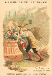 As placas de agosto de Saxônia (chromolitho) de French School
