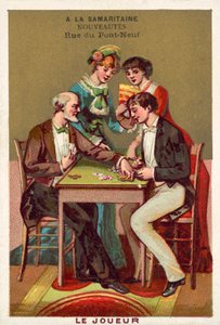 O jogador (chromolitho) de French School