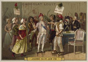 Os sans-culottes invadem o Palácio das Tulherias, Revolução Francesa, 20 de junho de 1792 de French School
