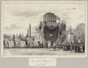 O funeral de estado de Napoleão Bonaparte de French School