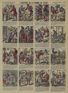 A história da batata (cor litho) de French School