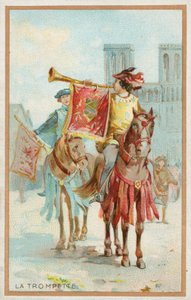 A trombeta (chromolitho) de French School