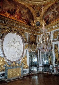 O salão de guerra no Palais de Versailles de French School
