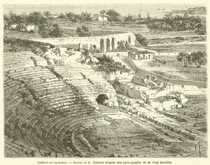 Theatre de Syracuse (gravura) de French School