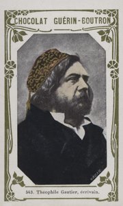 Theophile Gautier, escritor (foto colorida) de French School