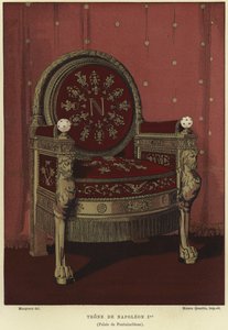Trono do Imperador Napoleão I de French School