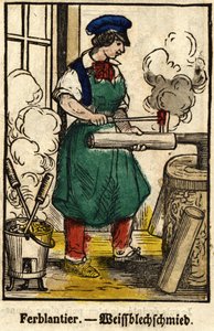 Tinnantier; Série sobre o comércio, imagem da Epinal do século XIX. de French School
