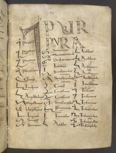Manuscrito Tironiano, MS 37518 f.27r, Paris, Saint-Germain-des-Prés de French School