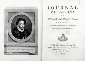Página de rosto e frontispício com retrato do autor de A. de Saint Aubin, do 