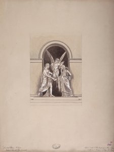 Túmulo de Felix e Elisa Baciocchi, Basílica de San Petronio, Bolonha, c.1900-20 de French School