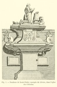 Túmulo de Louis Potier, Marquês de Gevres, na Igreja dos Celestinos de French School