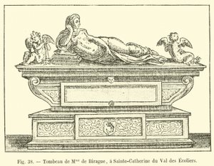 Tumba de Mme de Birague, em Sainte-Catherine du Val des Ecoliers de French School