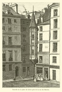 Torreta da Place de Greve, perto da rue du Mouton de French School