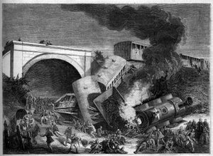Acidente de comboio na Northern Railway de Londres, Inglaterra, 3 de Setembro de French School