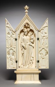Tríptico: A Vida da Virgem, c.1325-1350 de French School