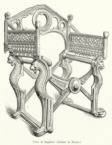 O trono de Scrooge (gravura) de French School