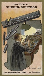 Typesetters compondo vara de French School
