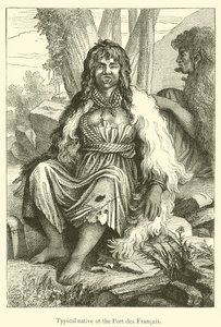 Típico nativo do Port des Francais (gravura) de French School
