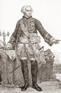 Ulrich Frédéric Woldemar, conde de Lowendal, 17001755. Soldado e estadistas franceses alemães. De Les Heures Libres publicado em 1908. de French School