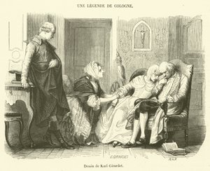 Uma Lenda de Colónia (gravura) de French School