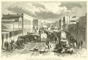 Uma rua em Denver, Rua F (gravura) de French School