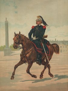 Soldado francês não identificado a cavalo de French School