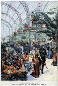 Exposição universal de Paris em 1900: as estufas do Palais de l