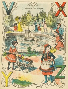 VXYZ: carro de boneca, iate de French School