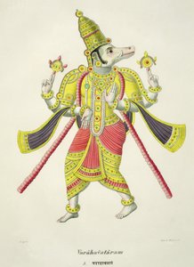 Varaha, gravado por de Marlet de French School