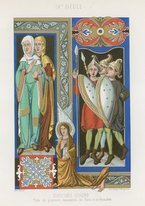 Vários trajes de French School