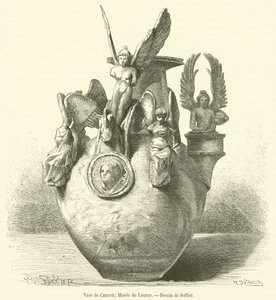 Jarra de Canosa, Musee du Louvre (gravura) de French School