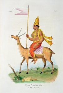 Vayu, gravado por C. de Motte (1785-1836) de French School