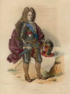 Vendome (gravação a cores) de French School