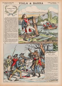 Viala e Barra (cor litho) de French School