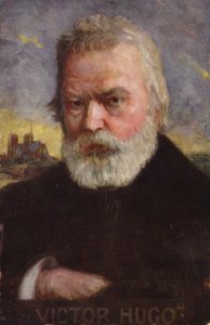 Victor Hugo (1802-1885), poeta, romancista e dramaturgo francês (litografia a cores) de French School
