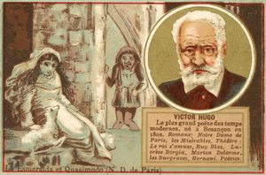 Victor Hugo, autor francês (chromolitho) de French School