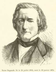 Victor Regnault, nascido em 21 de julho de 1810, morreu em 19 de janeiro de 1878 de French School