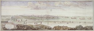 Vista do lado da enfermaria, Marselha, 1698 de French School
