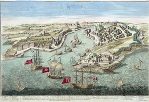 Vista de Brest no século XVIII. de French School